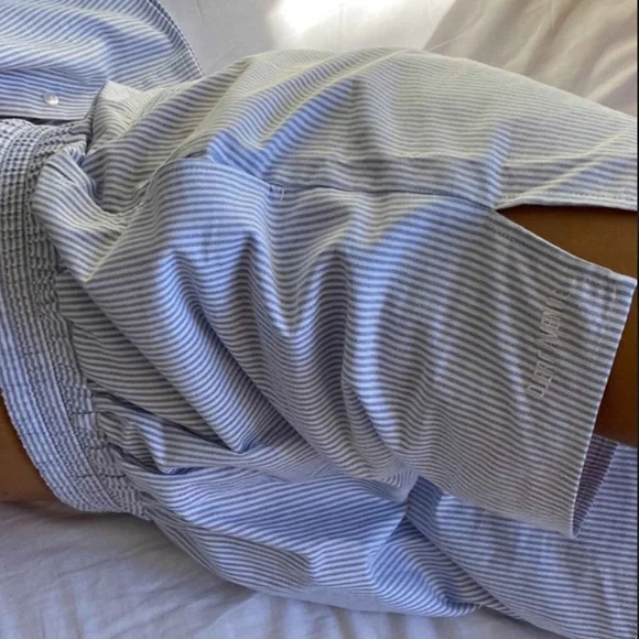 Djerf Avenue Breezy Short Blue Stripe Medium - Picture 3 of 10